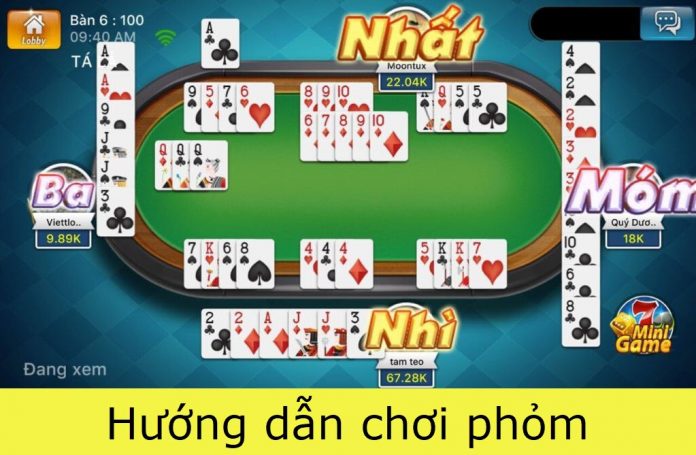 hướng dẫn chơi phỏm