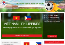 đặt vé bóng đá online uy tín